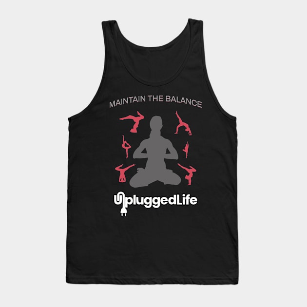 Unplugged Life Yoga TShirt Tank Top by UnpluggedLife